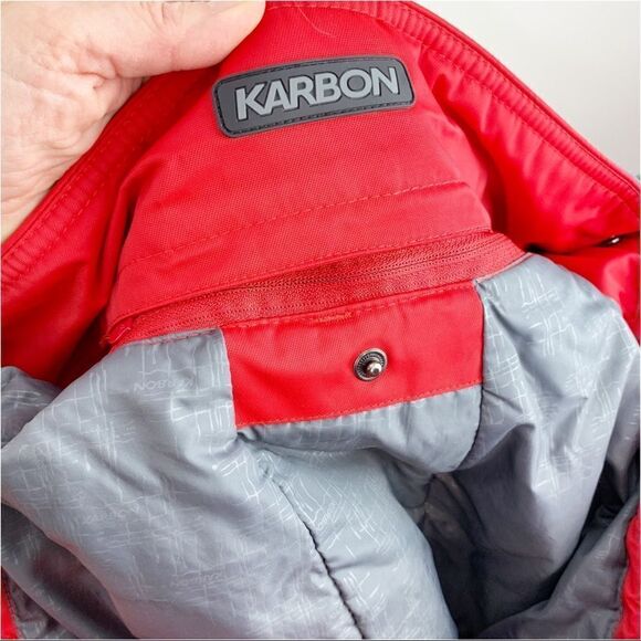 Karbon Mount Snow Ski Team Custom High Performance Ski Snowboard Jacket Sz 12 - Picture 8 of 12